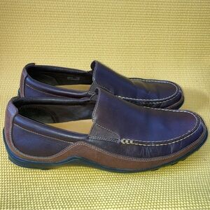 Cole Haan Mens Brown Leather Slip On Loafers Driving Shoe Size 11M Mocccasin